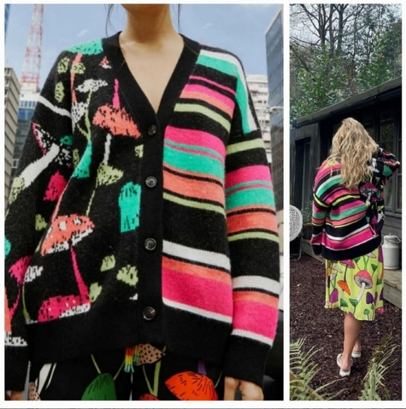 Farm Rio Mushroom Cardigan - Picture 1 of 6